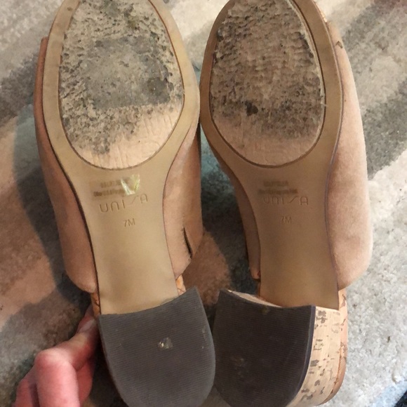 Super comfy faux suede open toe heeled mules - Picture 6 of 6